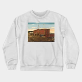 The Third Avenue Railroad Depot by William H. Schenck Crewneck Sweatshirt